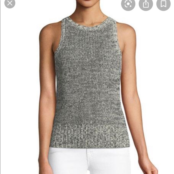 Theory Cable-Back Wool-Blend Shell - Picture 5 of 11